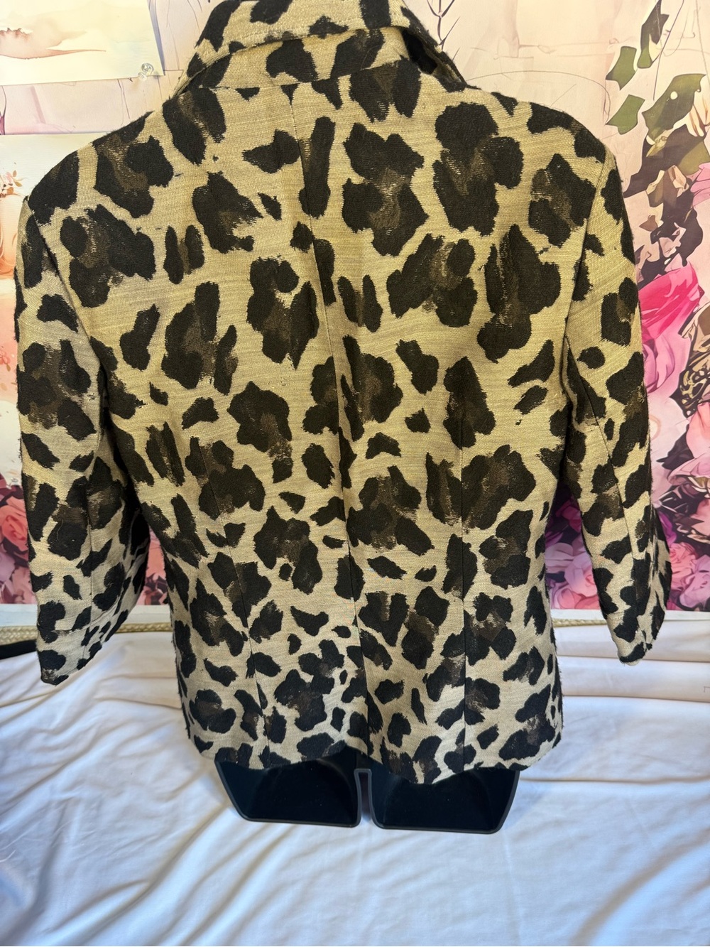 Lafayette 148 New York Leopard-Print Blazer in Black and Tan - Picture 5 of 8